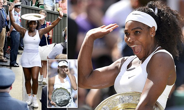 Serena Williams Raih Gelar Juara Wimbledon Keenam Kali 